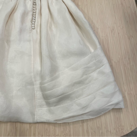 Rafael Cennamo silk beaded rosette mini dress size 4 2000’s vintage gossip girl - Picture 9 of 9